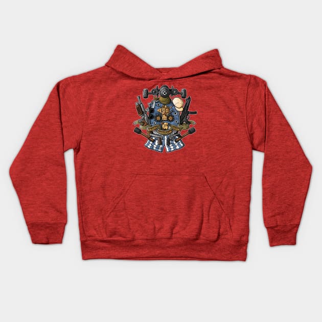 metal slug crest Kids Hoodie by TonyCenteno